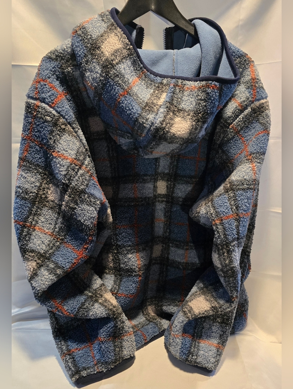 Uniqlo X JW Anderson Plaid Fleece Hoodie - Picture 3 of 3